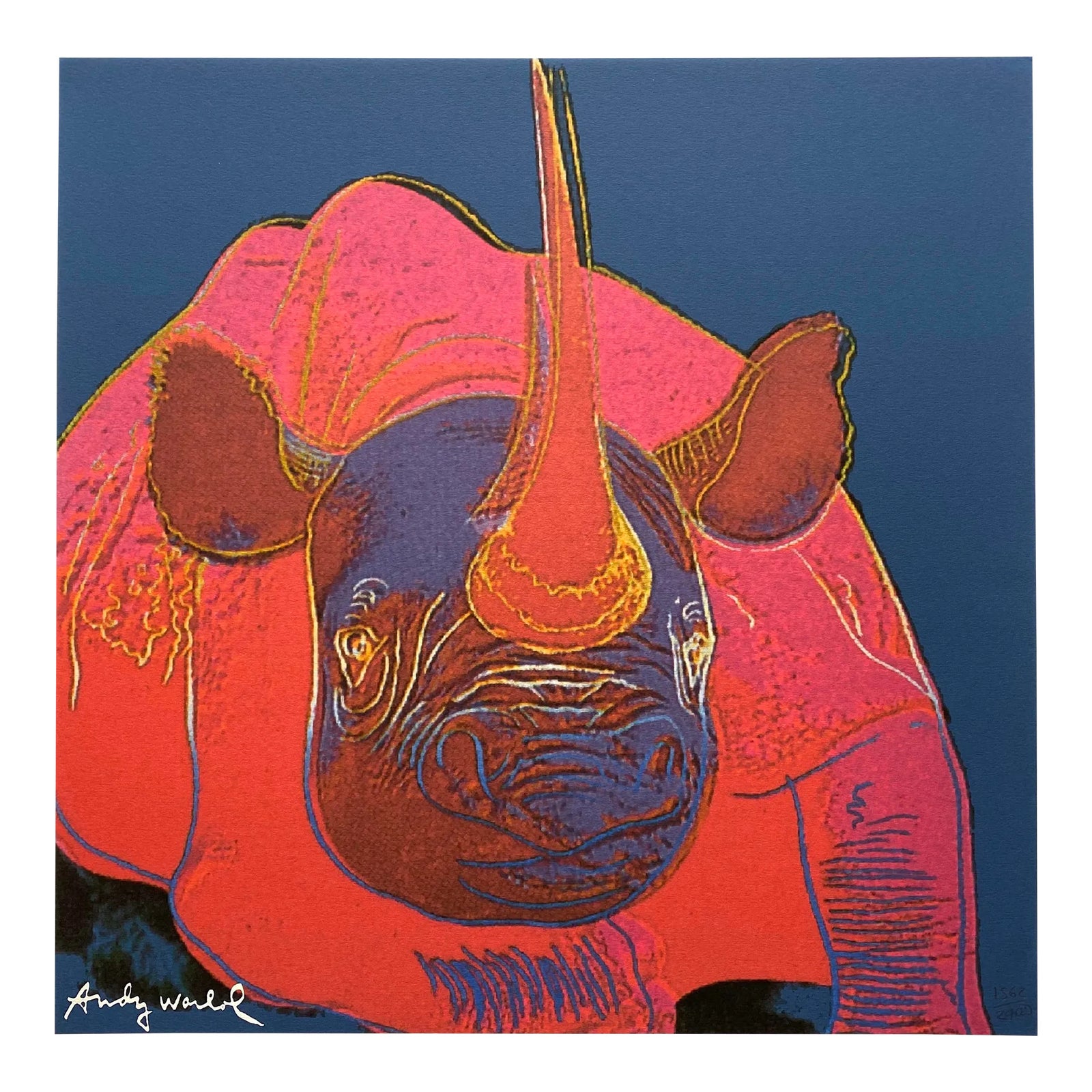 限定100 Edition3 lithograph ANDY WARHOL ESTATE RARE 1989 FRAMED LITHOGRAPH PRINT PINE BARRENS