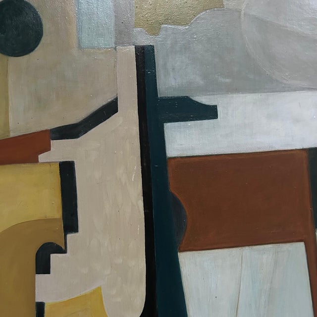 Ej Rudolph, Unititled Abstract Composition, 2024, Oil on Wood For Sale - Image 3 of 10