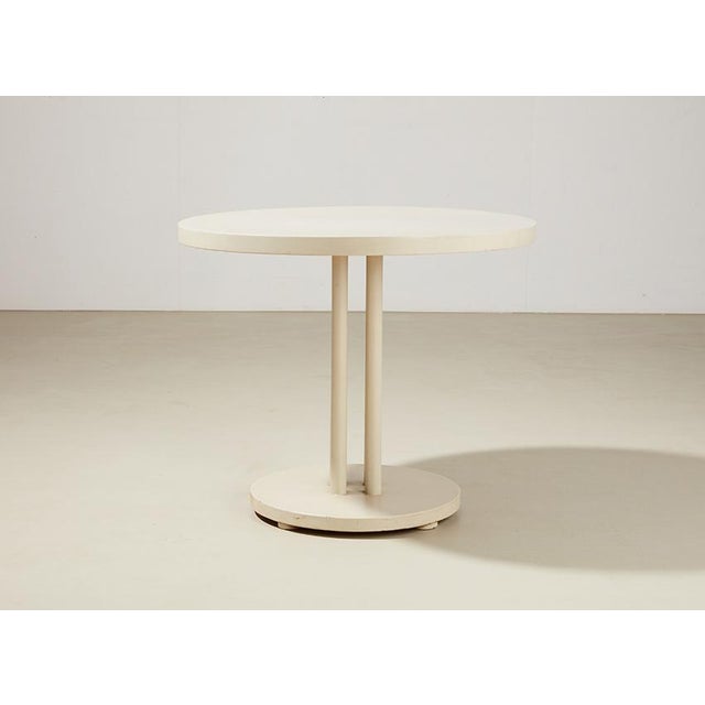 Rare modernist coffee table by Willem Penaat for Metz & Co 1940s. The table is made of off white lacquered wood. Metz & Co...