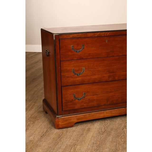 National Mt. Airy Campaign Style Dresser For Sale - Image 9 of 18