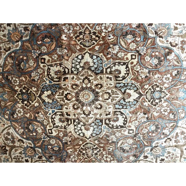 Antique Worn Out Tabriz Haji Jalili Rug For Sale In Los Angeles - Image 6 of 10