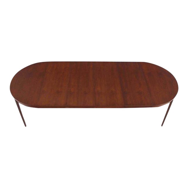 Round Dunbar Dining Conference Table Four Extension Leaves ...