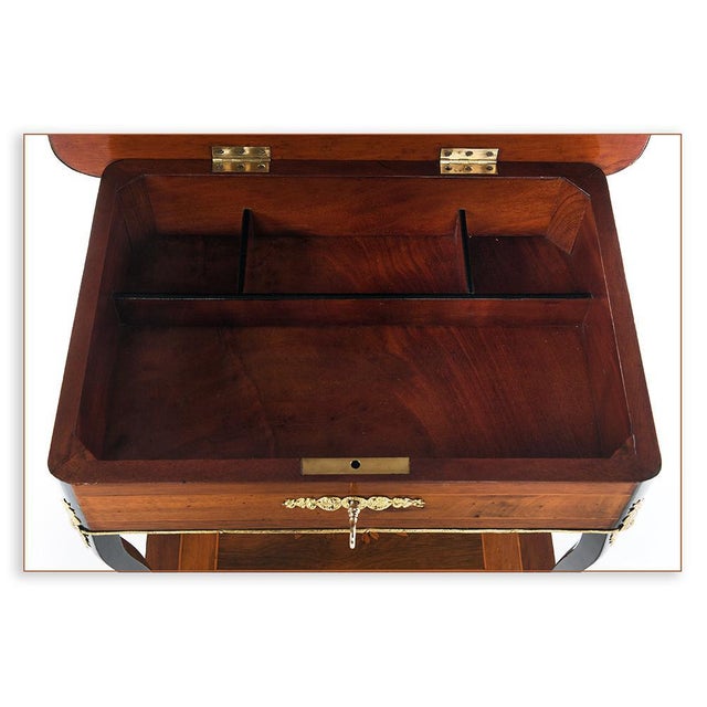 Brown Napoleon III Sewing Table For Sale - Image 8 of 10