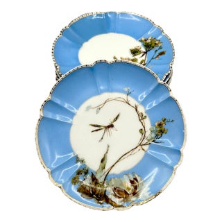 Set of 6 Antique Haviland Limoges Dessert Plates – France, 19th Century For Sale