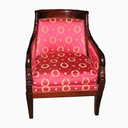 Vintage Mahogany Armchairs, Set of 4 For Sale - Image 6 of 6