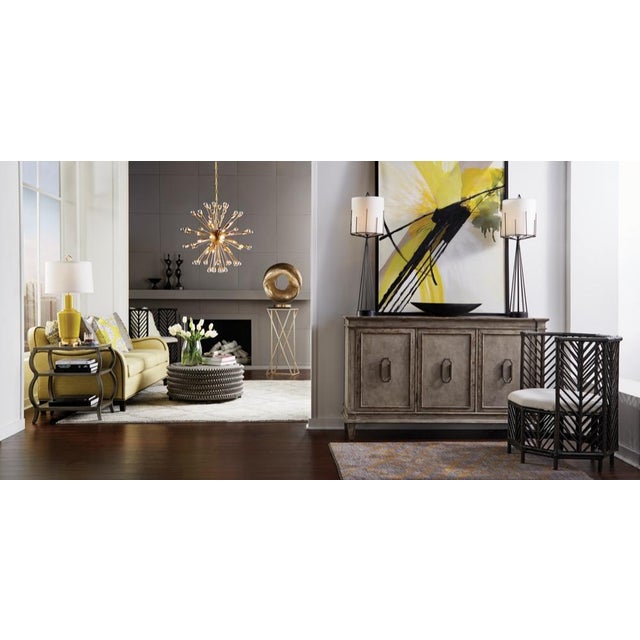 Contemporary Wildwood Malcolm Stone Pedestal - Gold For Sale - Image 3 of 6