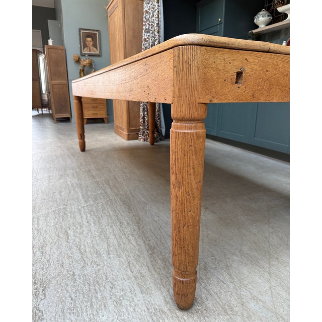 Large Craft Dining Table in Oak, 1890s For Sale - Image 12 of 18