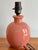 1970s Small Salmon Pink Ceramic Lamp For Sale - Image 4 of 6