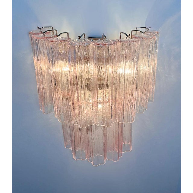 Vintage Murano Glass Tube Wall Sconces, 1990s, Set of 2 For Sale - Image 11 of 13