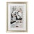 Cubist Guitar Drawing by "Record" 1950s For Sale