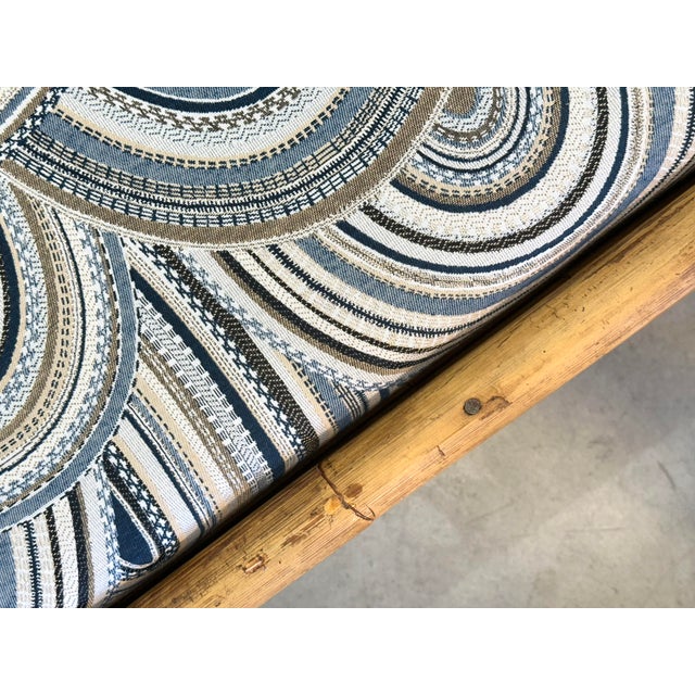 Bamboo Rocking Bench in the style of Vivai Del Sud, 1970s For Sale - Image 10 of 14