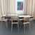 Shelby Williams Mid-Century Modern "Gazelle" Cast Aluminum Checkered Dining Table by Shelby Williams For Sale - Image 4 of 12