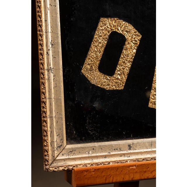 Antique Rog "Deposit" Foil Trade Sign For Sale - Image 4 of 8
