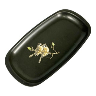 1960s Vintage Boho Chic Couroc of Monterey Serving Tray For Sale