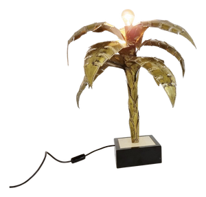 Palm Table Lamp by Maison Jansen, 1970s