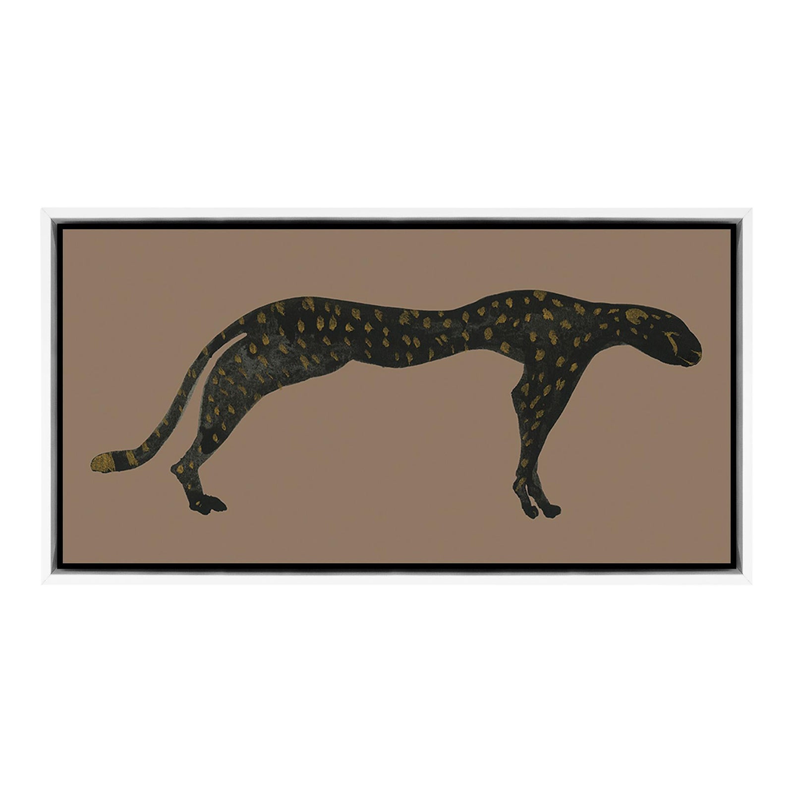 Cheetah Tan by Jess Engle in White Frame, XL Art Print | Chairish
