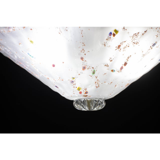 Multicolor Rainbow Murano Glass With Murrine Ceiling Light, 1970s For Sale - Image 4 of 12