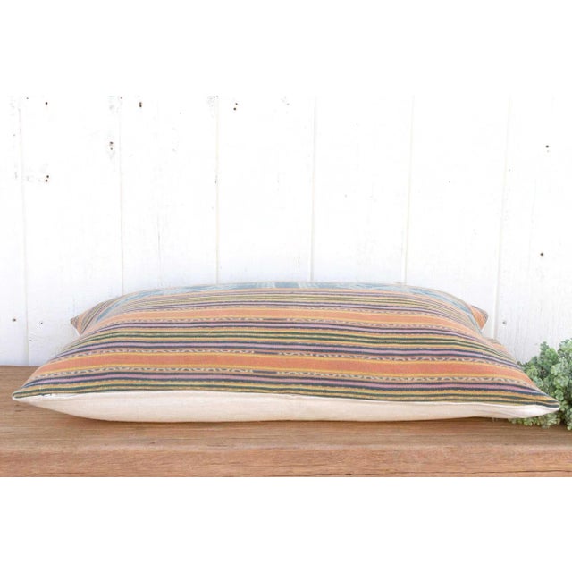 Textile Moray Antique Sumatran Ikat Pillow For Sale - Image 7 of 9