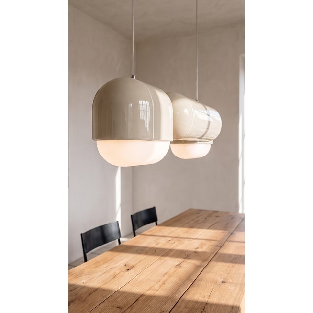 Cream U 039 Pendant Light by Rollo Studio For Sale - Image 8 of 12