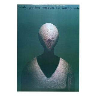 Exhibition Poster Hamburgisches Museum Für Völkerkunde by Almir Mavignier, Germany, 1976 For Sale