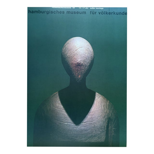 Exhibition Poster Hamburgisches Museum Für Völkerkunde by Almir Mavignier, Germany, 1976 For Sale
