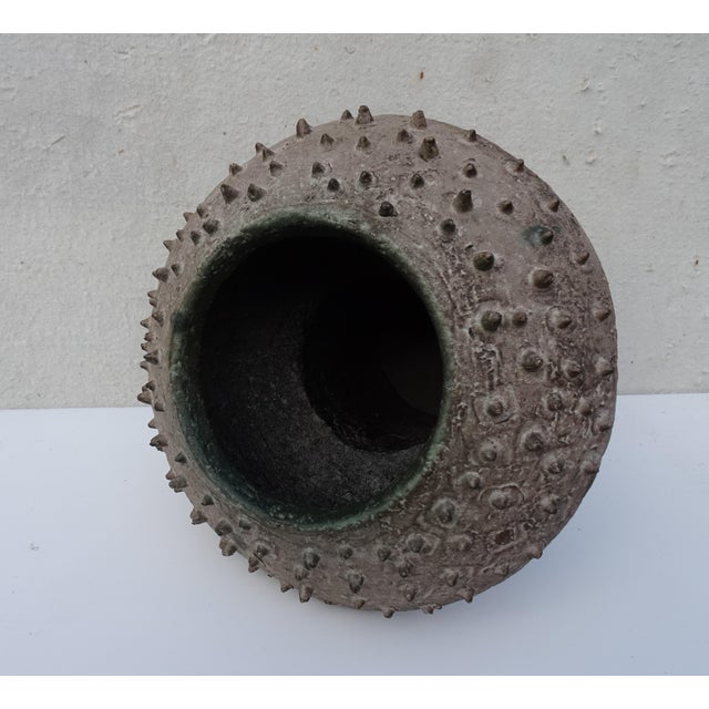 Belgian Brutalist Ceramic Vase attributed to Paul de Bruyne, 1960s For Sale - Image 9 of 18