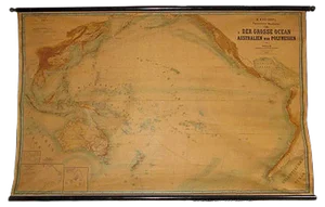 Large Wall Map by Heinrich Kiepert for Lithographische Anstalt Leopold Kraatz, 1886