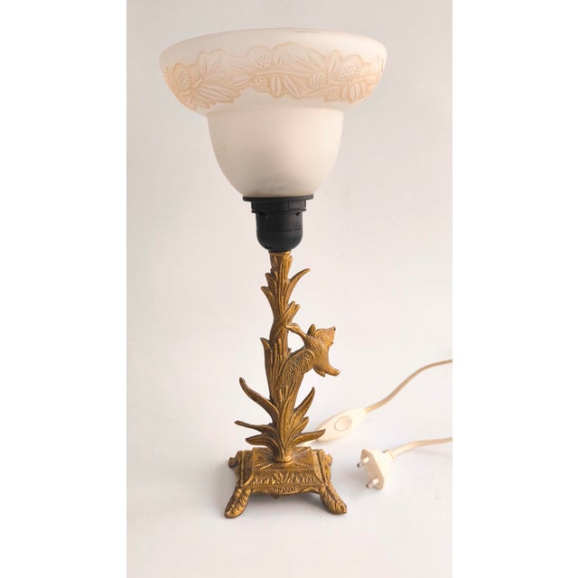 French Bronze Lamp From the 1950s For Sale - Image 11 of 17