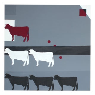 Magdalena Zoldowicz Penke, Herd, 2017, Acrylic on Canvas For Sale