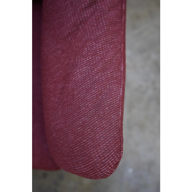 Brayton International Brick Red Club Chair For Sale - Image 9 of 13