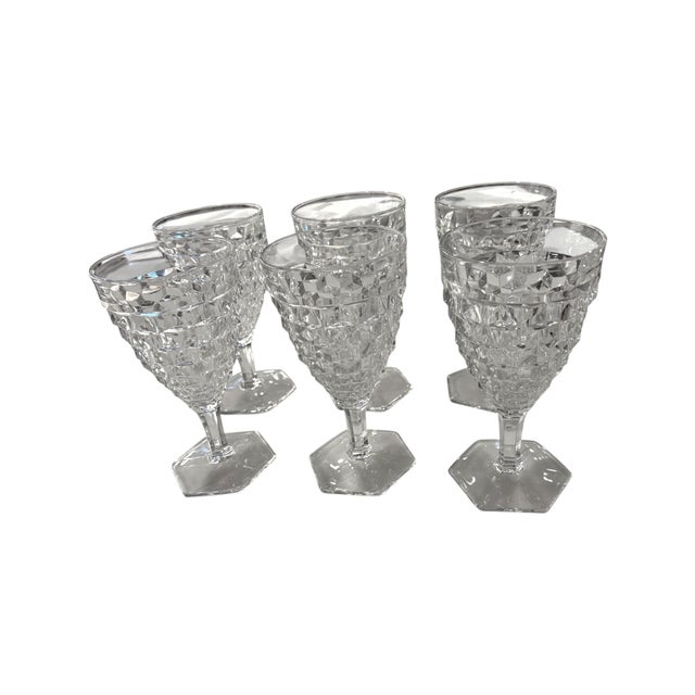 Fostoria American Pattern Water Goblets, Set of 6 Quick Hits Brand: Fostoria Glass Company Pattern: American, No. 2056...