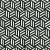 Sample - Schumacher Tumbling Blocks Stripes Geometric Wallpaper in Black For Sale