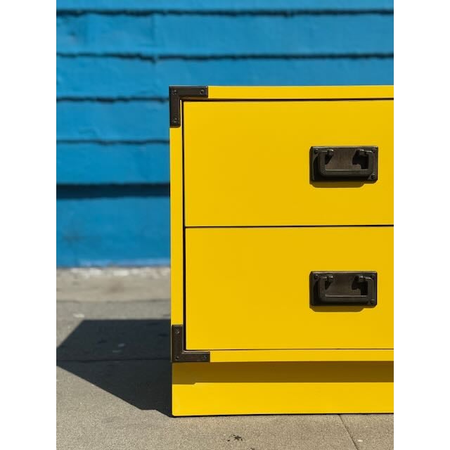 1960's Colormates Style Yellow Chest of Drawers For Sale - Image 11 of 13