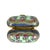 Limoges, France Limoges France Porcelain Suitcase Trinket Box | Hand Painted Floral Carpet Bag | Valise | Purse | Footed For Sale - Image 4 of 13