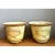Vintage Distressed French Toile Metal Cache Pot - A Pair For Sale - Image 11 of 12