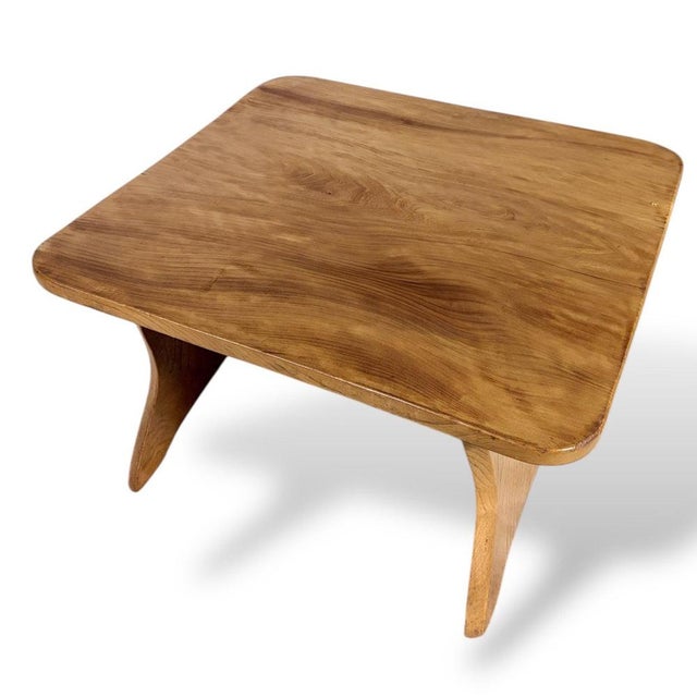 Wood Vintage Arts & Crafts Elm Coffee Table For Sale - Image 7 of 12