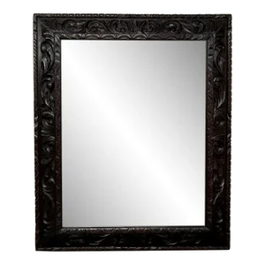 Antique French Renaissance Hand-Carved Wall Mirror