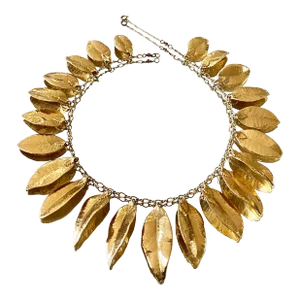 Regal Golden "22 Oak Leaves" Necklace