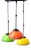 Space Age Pendant Lamp with Colored Metal Shades, 1970s For Sale