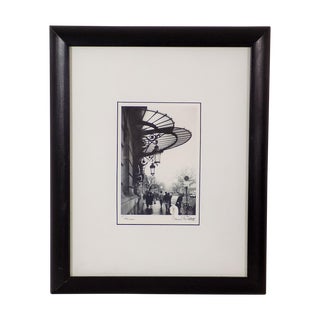 Vintage Framed Photographic 1990s Paris Art Print For Sale