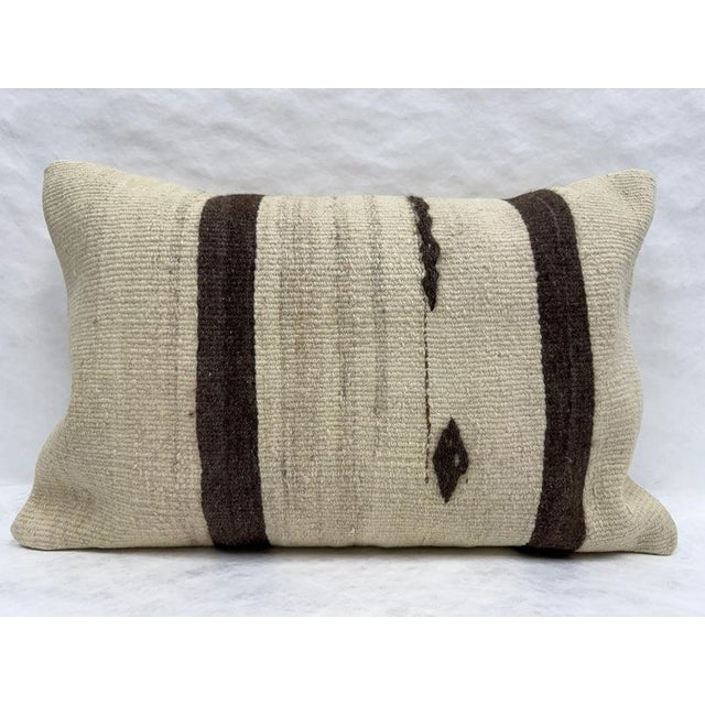 Turkish Hemp Pillow Cushion Natural Brown Beige Pillow Cushion Cover 16" x 24" #30221 Enhance your home decor with our...