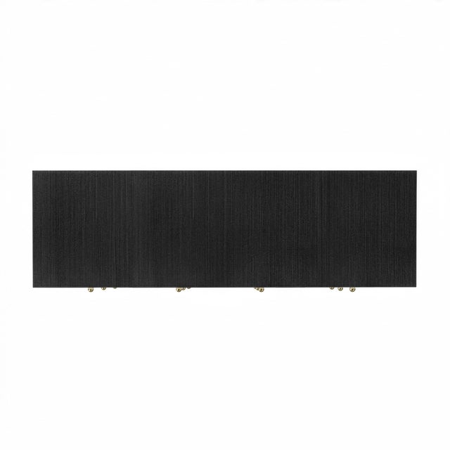 Gray Nora 60 in. W Raffia 6 Drawer Dresser, Charcoal Raffia For Sale - Image 8 of 9