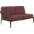 Cover burgundy double right modular sofa by mowee dimensions: d83 x w148 x h81 cm (seat height 42 cm). Material: aluminum...