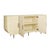 Worlds Away Matthew Izzo Home Deluca Faux Parchment Four Door Buffet With Brass and Stone Hardware For Sale - Image 4 of 9