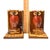 Vintage Ceramic Great Horned Owl Bookends – Red Glaze Sculptural Pair For Sale - Image 15 of 15