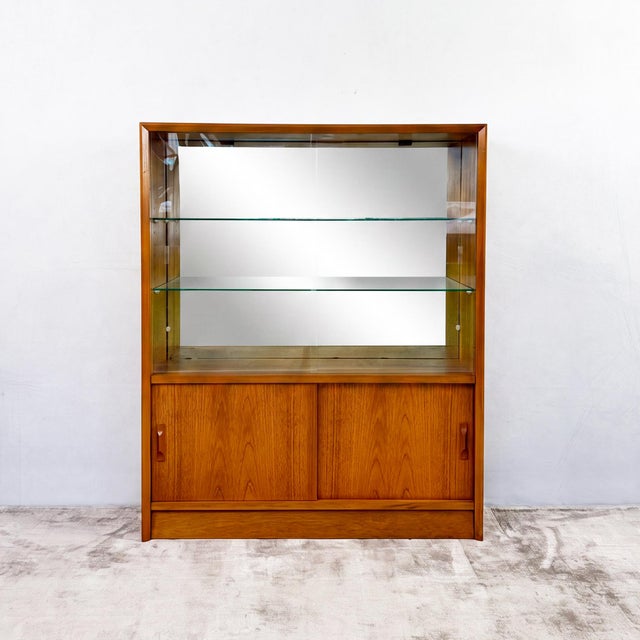 Teak Glazed Display Cabinet by Herbert Gibbs, 1960s For Sale - Image 11 of 11