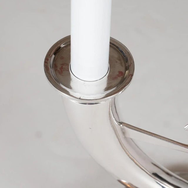 Vintage Silver Plate Table Lamp by Gio Ponti for Christofle For Sale - Image 10 of 12