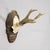 Rustic European Vintage Roe Deer Trophy on Carved Plaque, Austria 1951 For Sale - Image 3 of 5