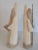 Textile Vintage Folk Art Felted Wool Santas Pair Handcrafted For Sale - Image 7 of 8