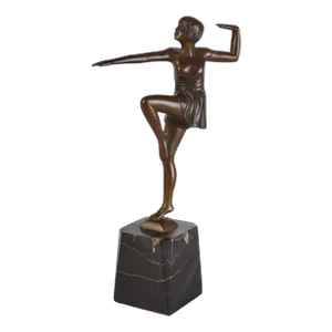 Art Deco Signed Bronze Sculpture Dancer by Antonin Mara